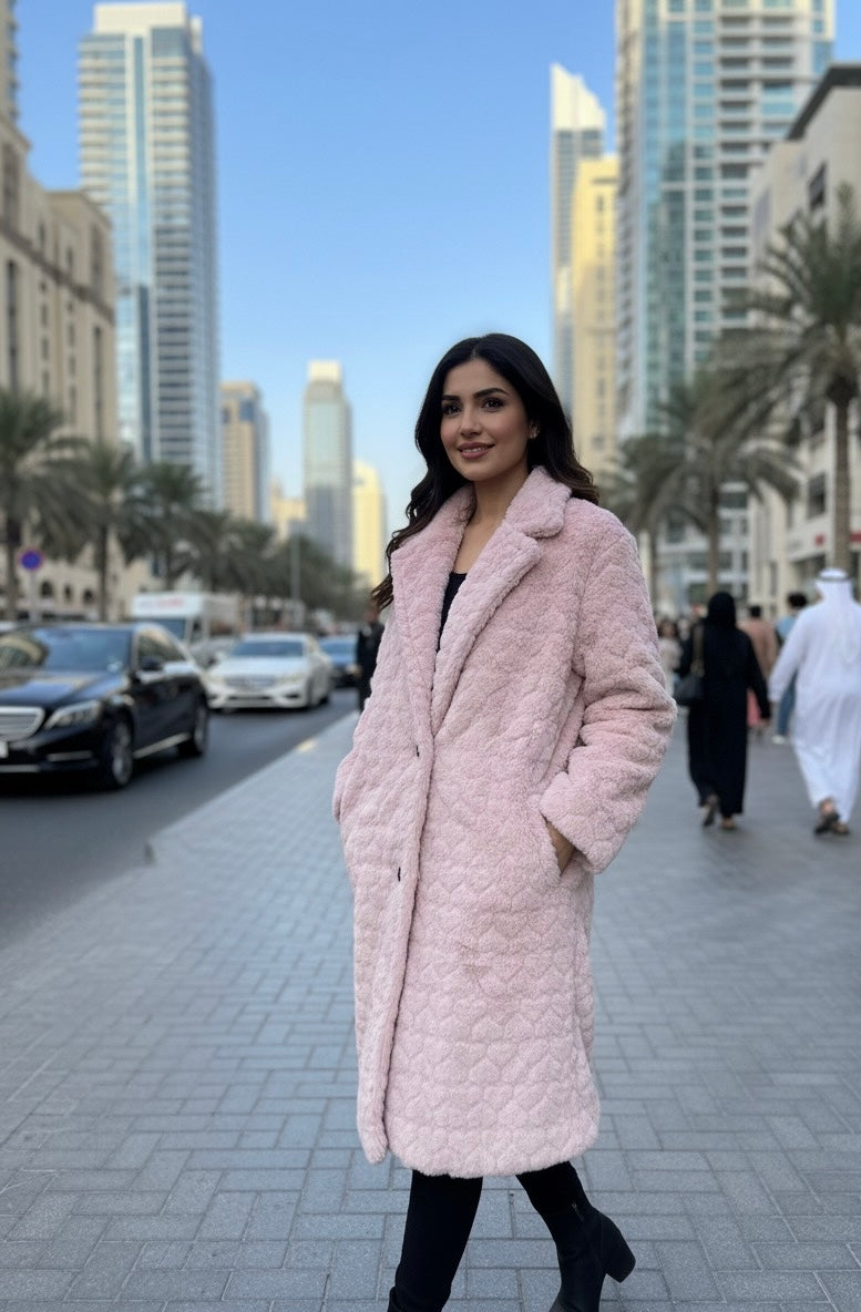 Pinky Cozy Fur Coat