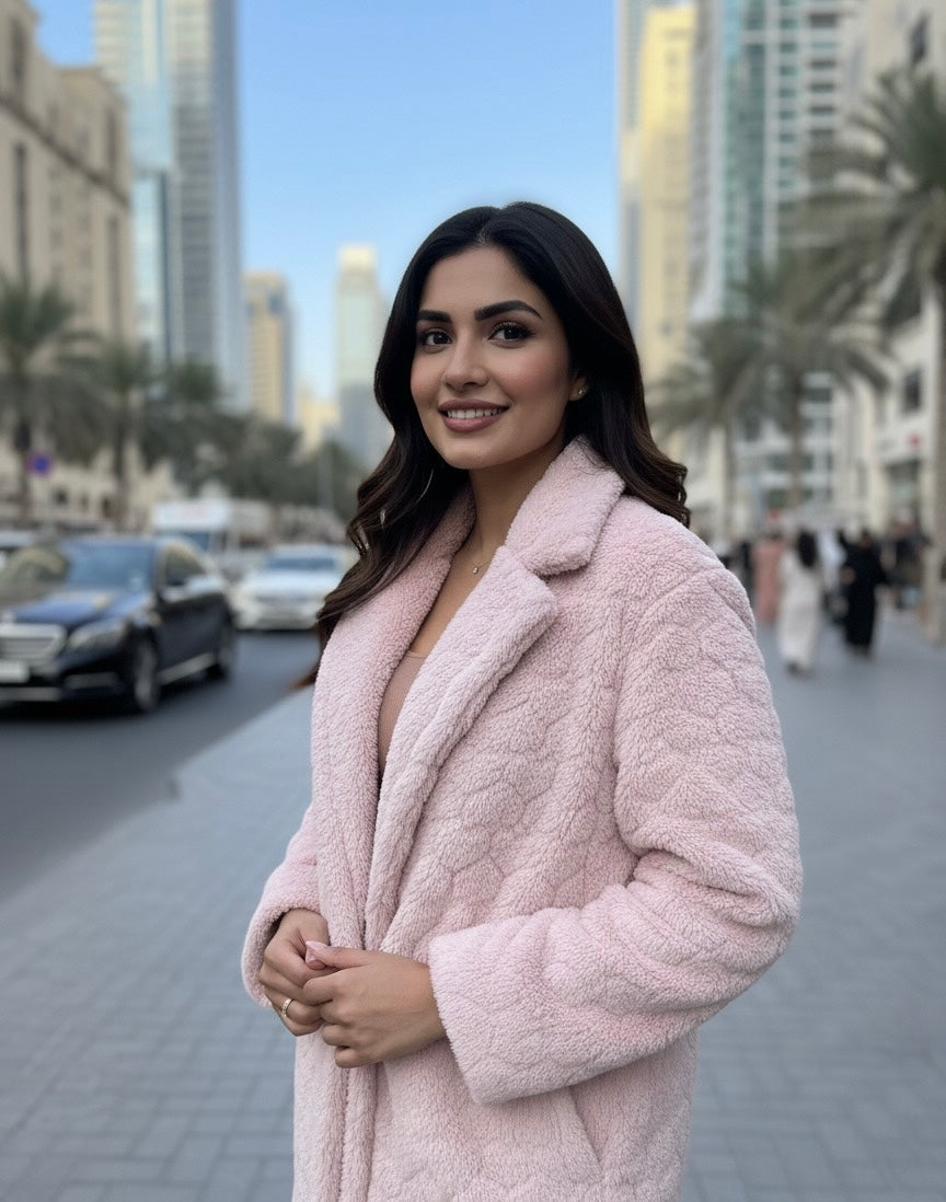 Pinky Cozy Fur Coat