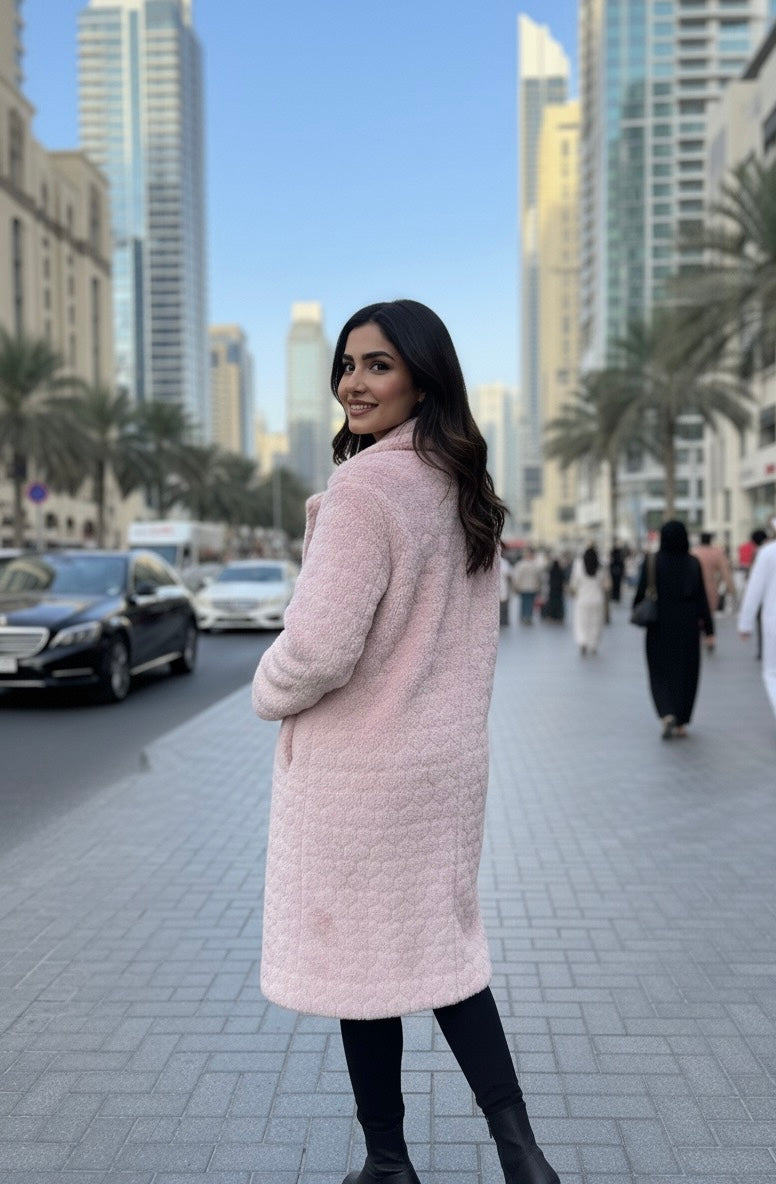 Pinky Cozy Fur Coat