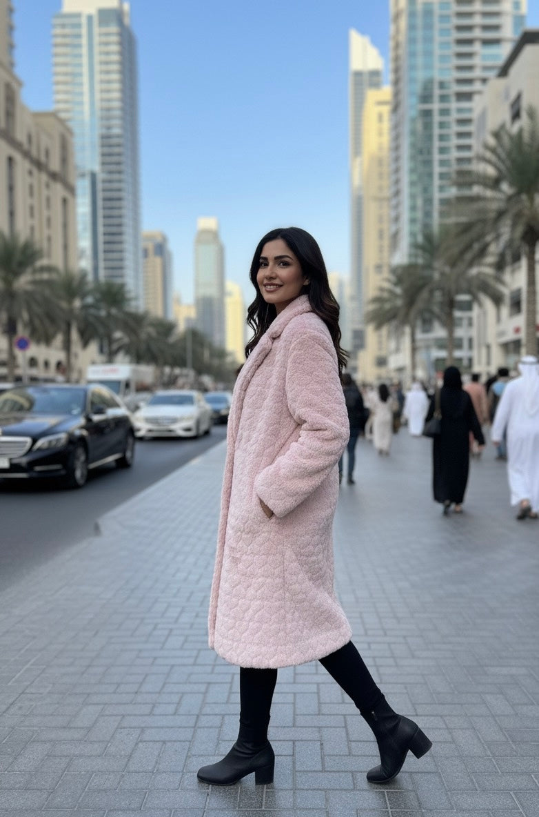 Pinky Cozy Fur Coat