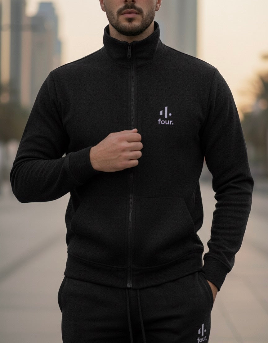 Black Men Suede Luxe Co-ord Set